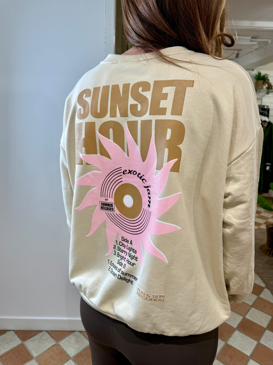 Sunset Hour Sweat - Stone