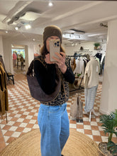 Load image into Gallery viewer, Studded Hoop Bag - Chocolate - Village Boutique 
