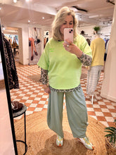 Load image into Gallery viewer, Leopard Mesh Layering Top - Khaki - Village Boutique 
