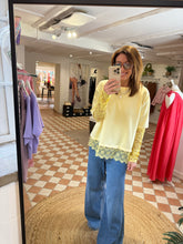 Load image into Gallery viewer, Lace Layer Top - Lemon
