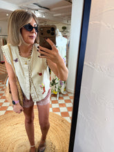 Load image into Gallery viewer, Pieces Pcpalma Frill Denim Gilet Top
