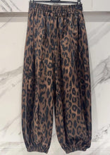 Load image into Gallery viewer, Leopard Genie Trousers - Chocolate

