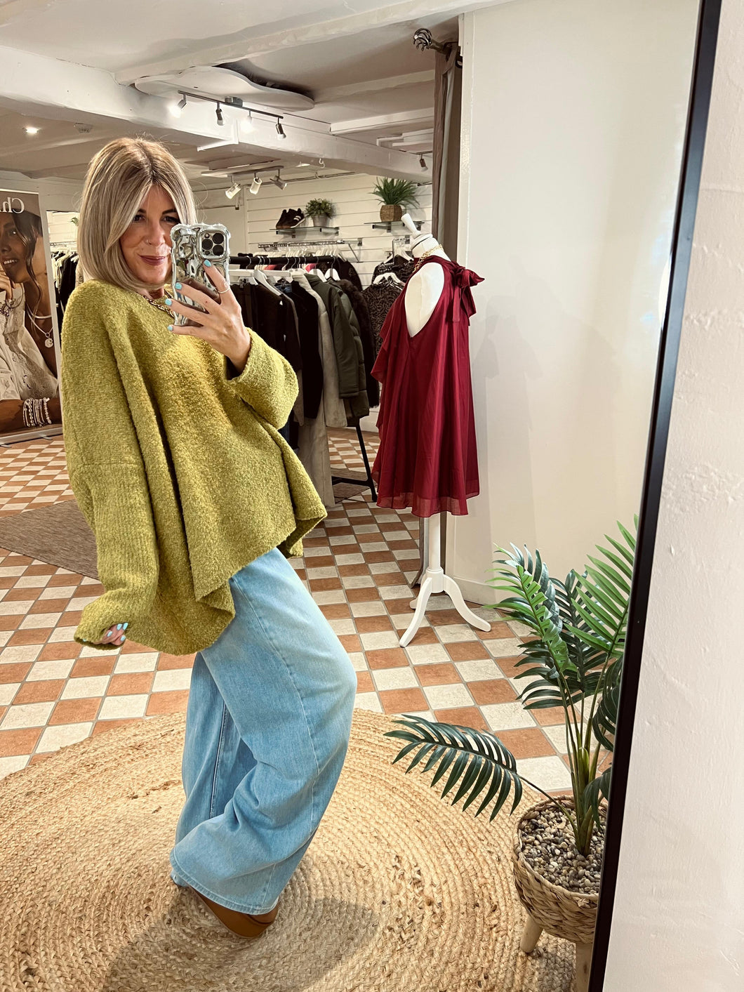 Eb & Ive Folie Relaxed Knit - Chartreuse