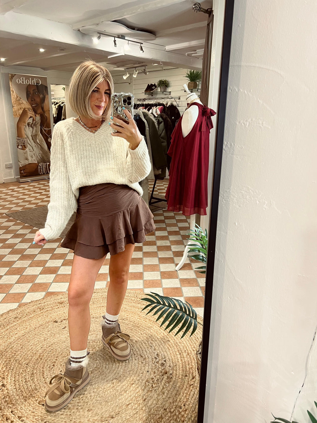 Saint Tropez MandaSZ Knit - Brown Rice Melange