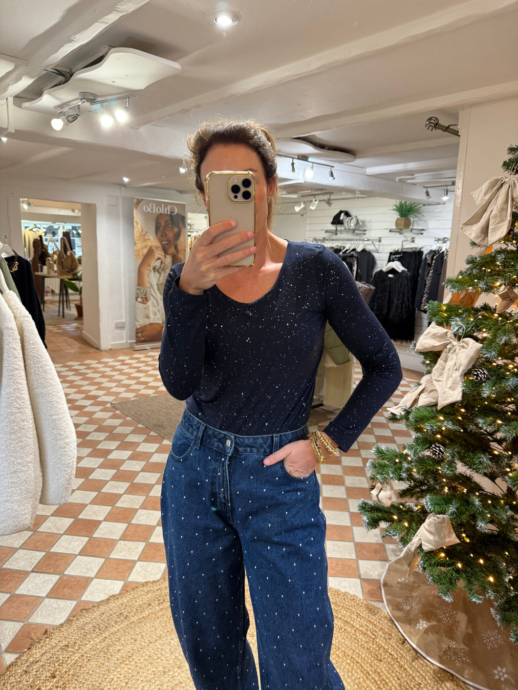 Twinkle Layering Top - Navy