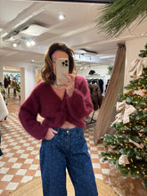 Load image into Gallery viewer, Mohair Twist Front Knit - Wine
