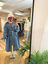 Load image into Gallery viewer, Lavish Trench Coat - Denim
