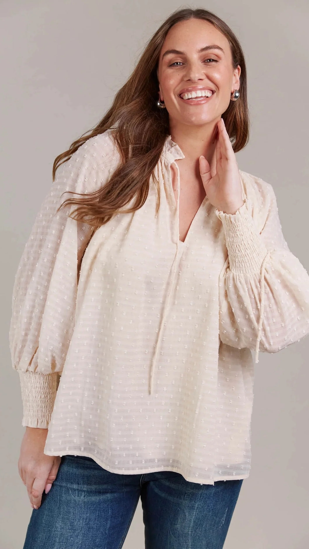 Eb & Ive Ayana Blouse - Ecru
