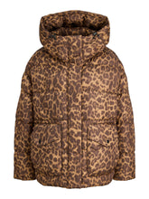 Load image into Gallery viewer, JJXX JXana Leopard Puffa Coat

