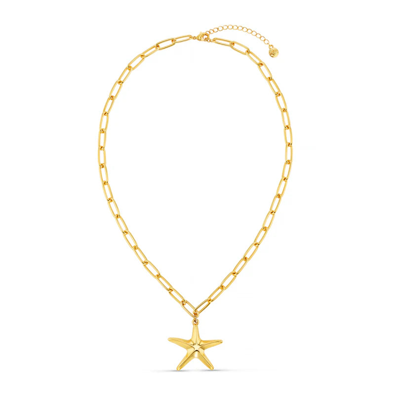 Orelia Statement Polished Starfish Chain - ORE30772