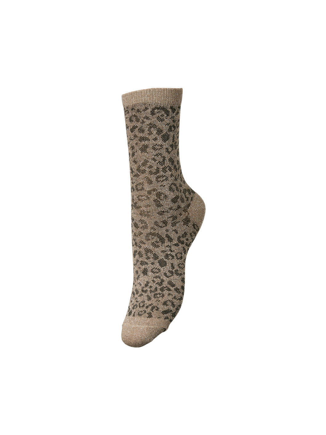 Pieces Pcsebby Glitter Socks - Taupe