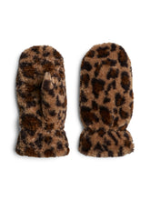 Load image into Gallery viewer, Pieces Pcnetty Teddy Mittens - Coconut / Leopard
