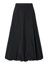 Load image into Gallery viewer, Pieces Pcmauve Bubble Hem Skirt - Black
