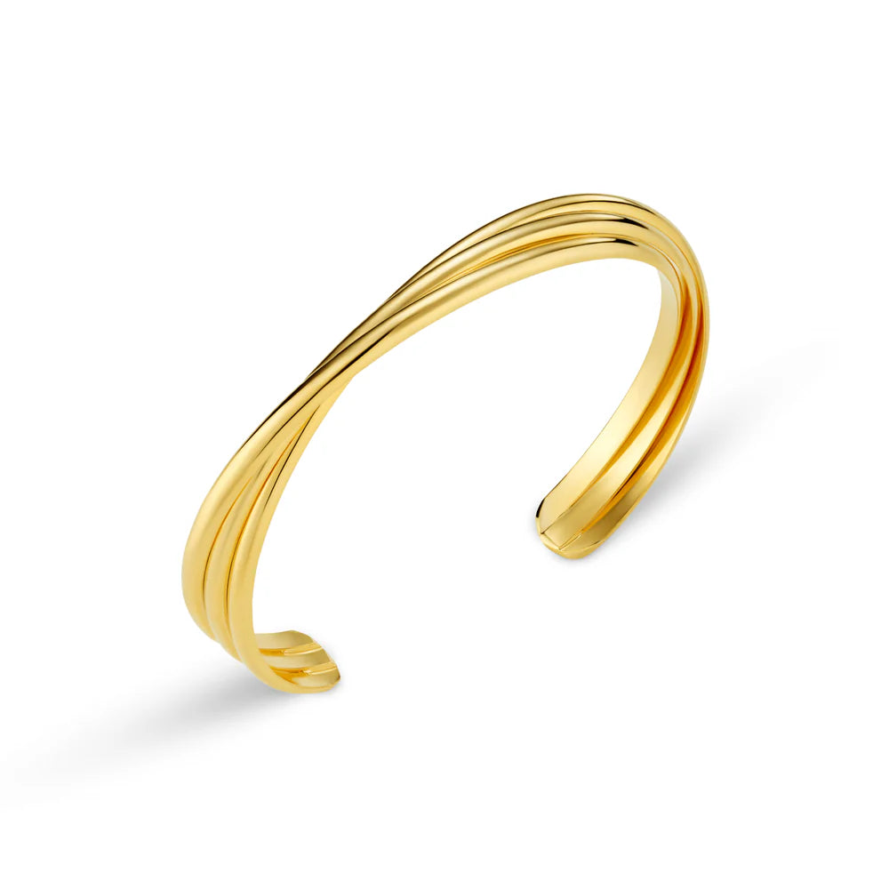 Orelia Interlocking Open Bangle - ORE31470