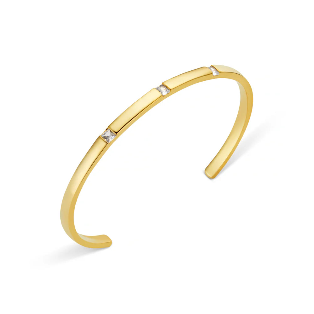 Orelia Crystal Set Open Bangle Bracelet - ORE31616