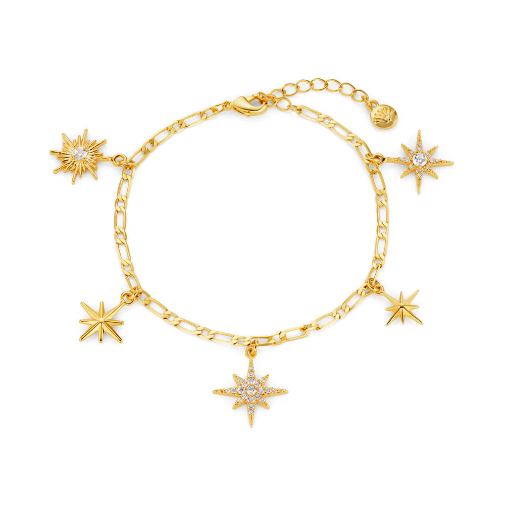 Orelia Statement Starburst Charm Bracelet - ORE31617