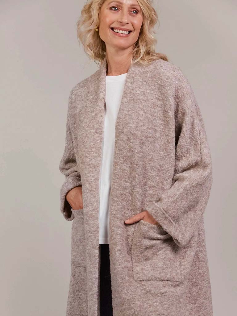 Eb & Ive Folie Relaxed Cardigan - Oat