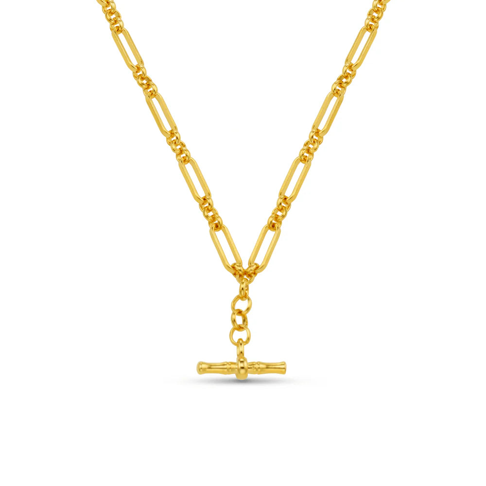 Orelia Open Link T-Bar Drop Necklace - ORE31465