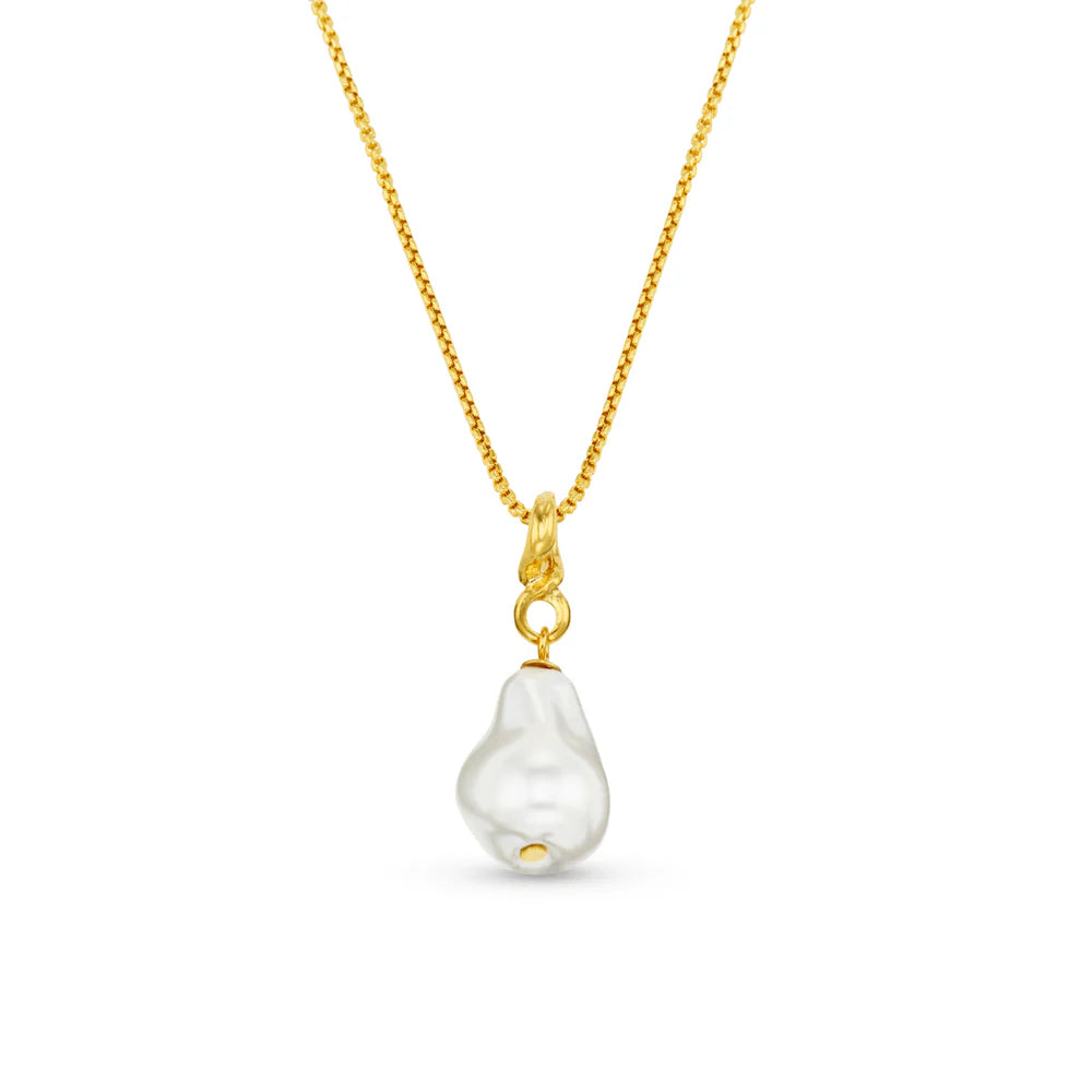 Orelia Statement Pearl Drop Necklace - ORE31469