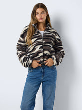 Load image into Gallery viewer, Noisy May NMluca Fleece Jacket - Charcoal Grey / Tiger
