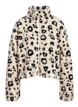 Load image into Gallery viewer, Noisy May NMluca Fleece Jacket - Eggnog / Leo Dots
