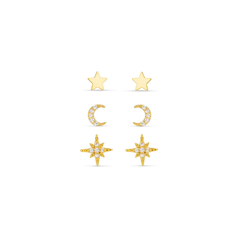 Orelia Celestial Pave Stud Pack Gift Box Set - ORE31632