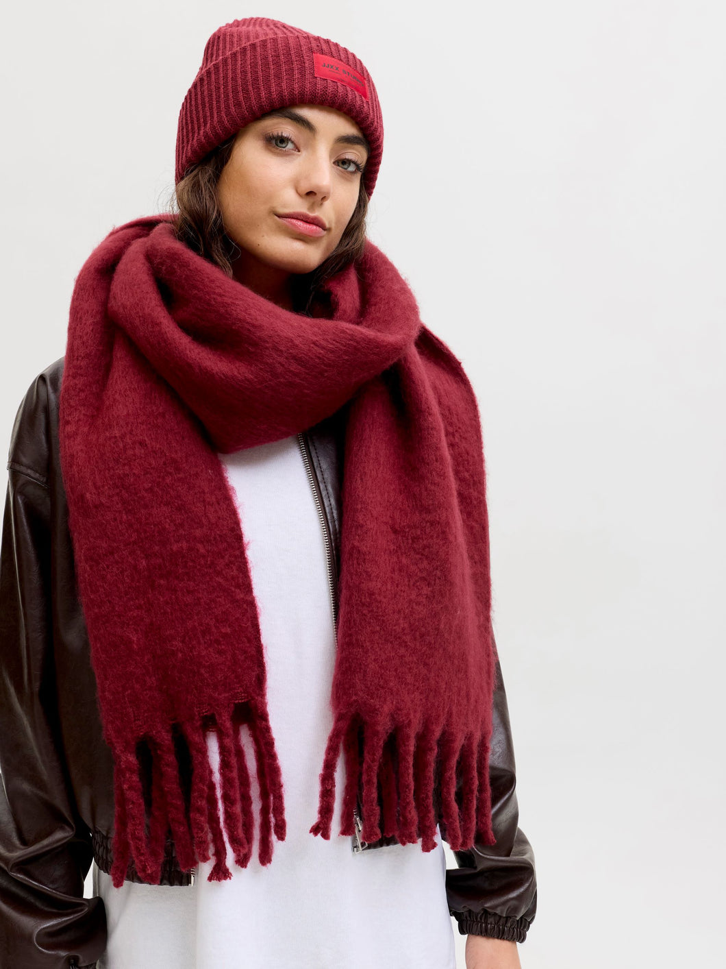 JJXX Jxleslie Scarf - Cabernet