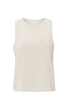 Load image into Gallery viewer, YaYa Sleeveless Woven Top - Rainy Day Beige 701282
