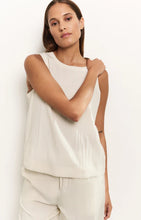 Load image into Gallery viewer, YaYa Sleeveless Woven Top - Rainy Day Beige 701282
