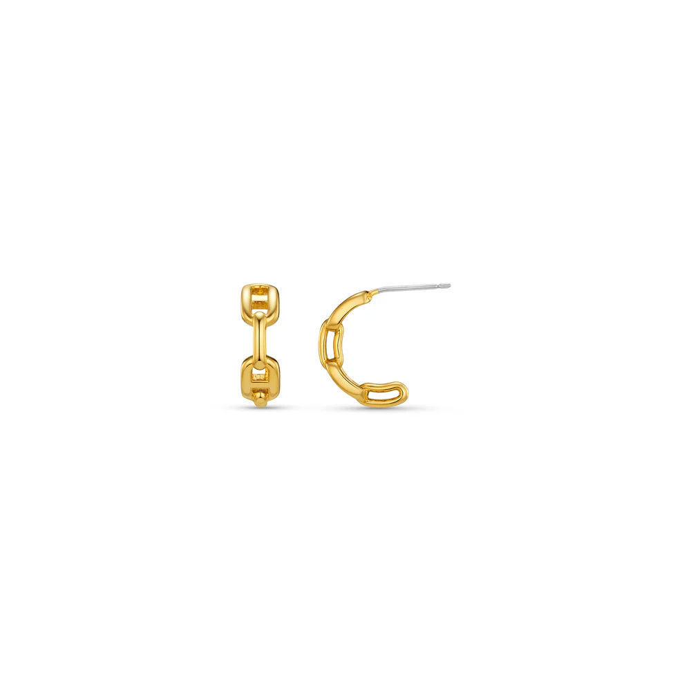 Orelia Chain Small Hoop Earrings - ORE31457