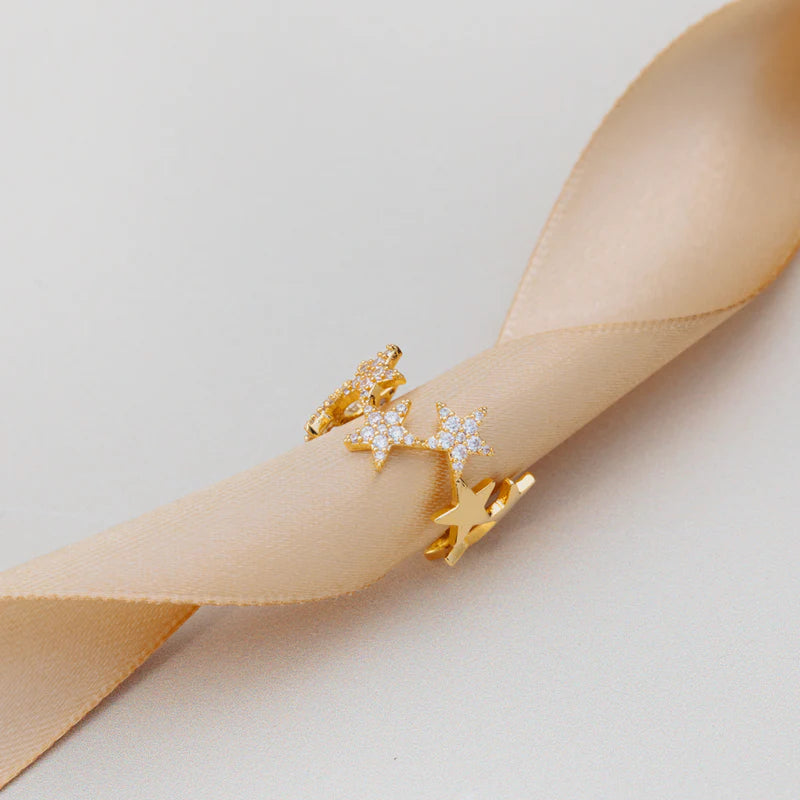 Orelia Statement Pave Star Ring - ORE31628