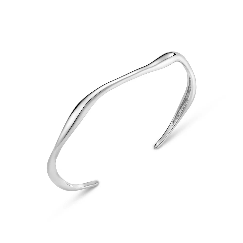 Orelia Fine Wave Bangle Bracelet - ORE31516