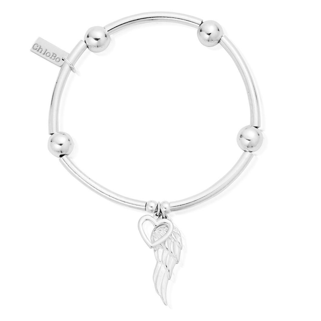 ChloBo Noodle Ball Open Heart & Angel Wing Bracelet SBNB007703 - Village Boutique 