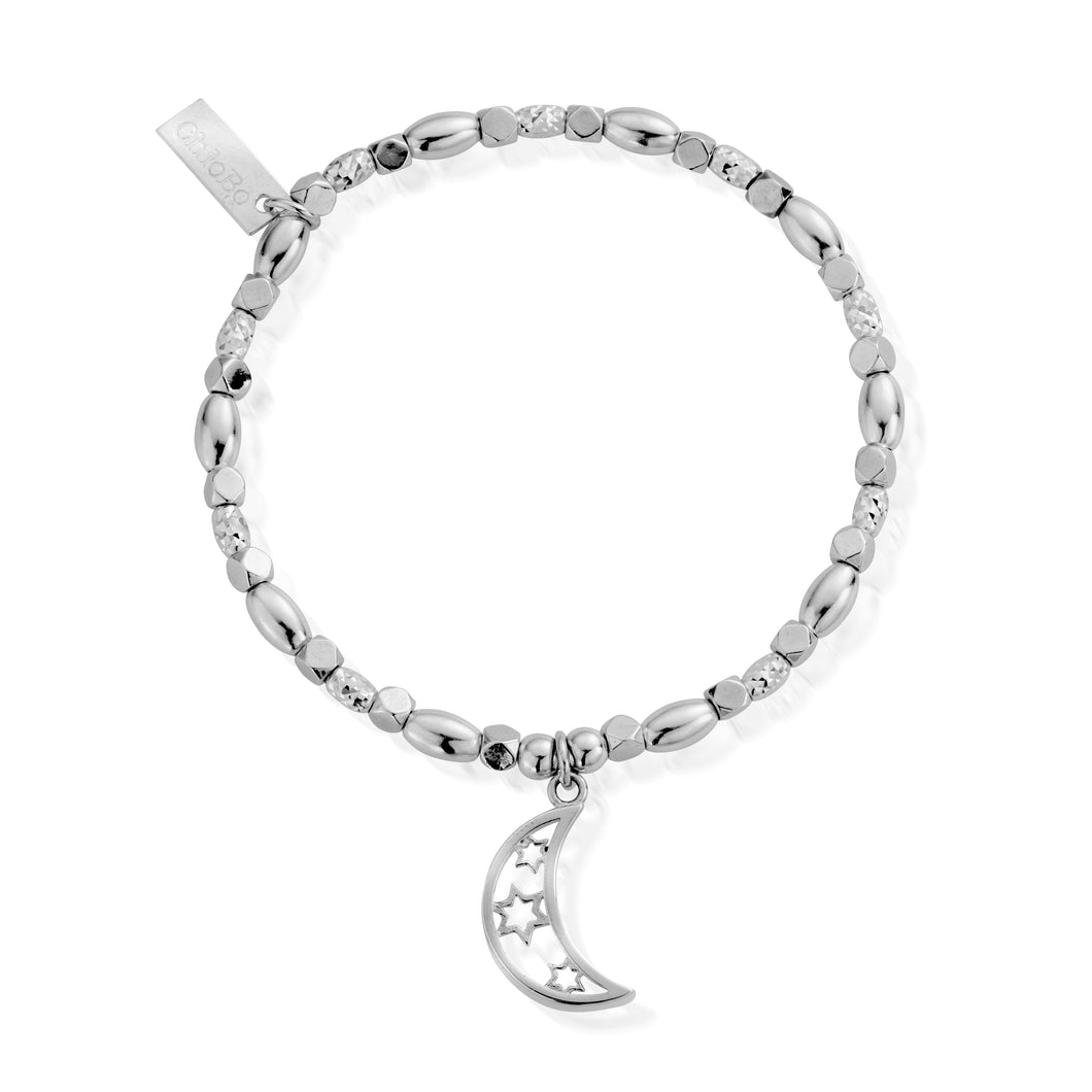 ChloBo Silver Lunar Crescent Moon Bracelet SBSRLRC588 - Village Boutique 